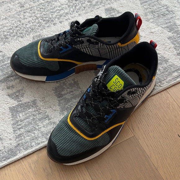 Scotch & Soda Black and Yellow Sneakers - Picture 4 of 5